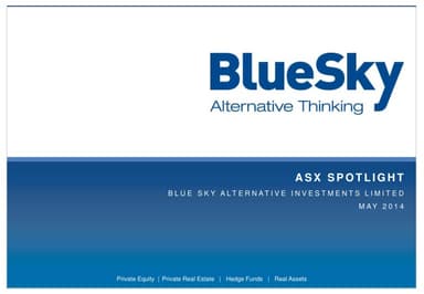 Blue Sky Alternative Investments Limited