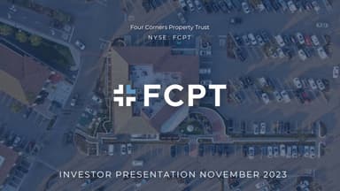 Four Corners Property Trust