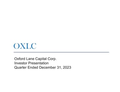 Oxford Lane Capital