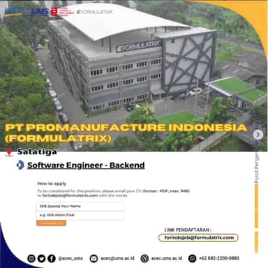 PT Formulatrix Indonesia