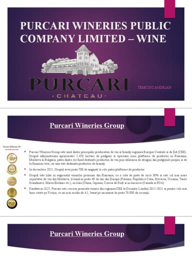Purcari Wineries Public Company