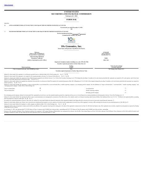 10x Genomics Inc._2022_Annual_Report