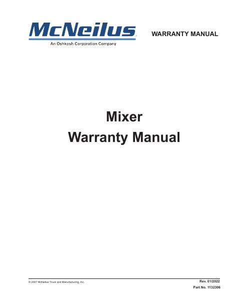 1132306-McNeilus-Mixer-Warranty-Manual-0122