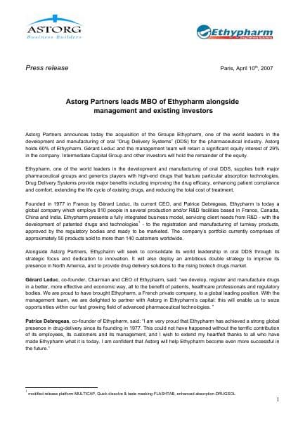 125938-10april2007-acquisitionethypharm