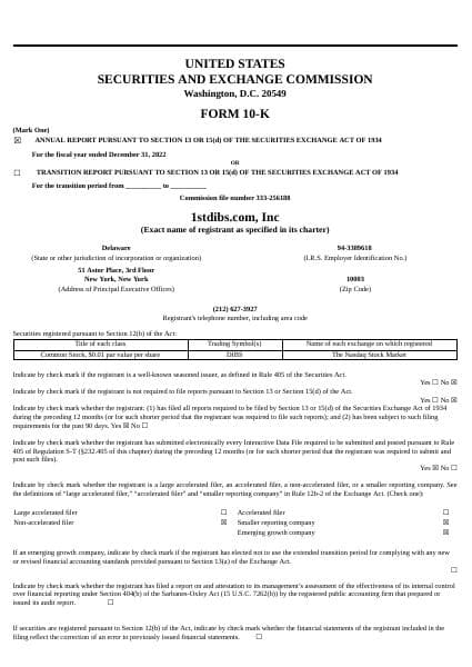 1stdibs.Com Inc._2022_Annual_Report