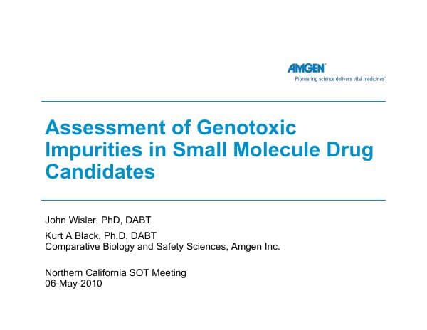 2010_5GenotoxImpurSmallMoleculeDrugCand