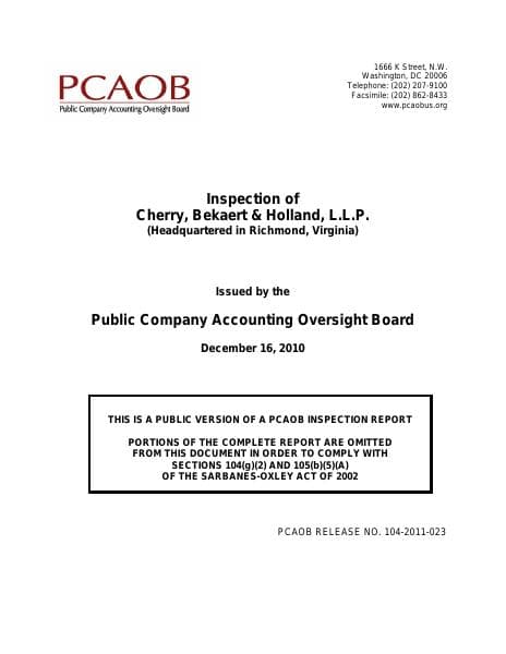 2010_Cherry_Bekaert_Holland_LLP