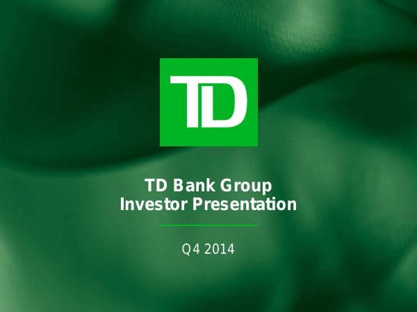 2014-Q4-TD_Investor_Presentation_F_EN