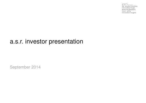 20140919-investor-presentation-asr-nederland