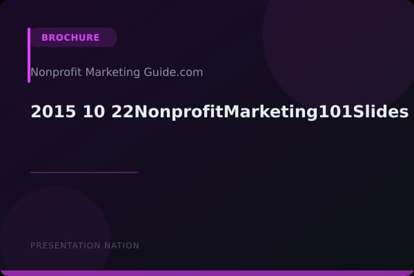 2015-10-22NonprofitMarketing101Slides