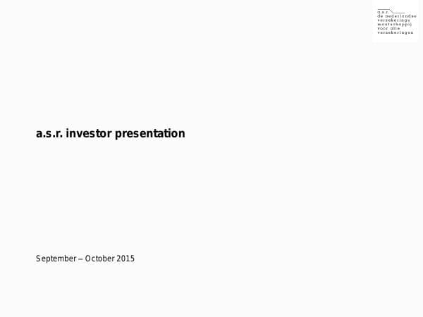20151021-investor-presentation-asr-nederland