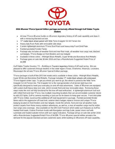 2016-4Runner-TForce-Fact-Sheet