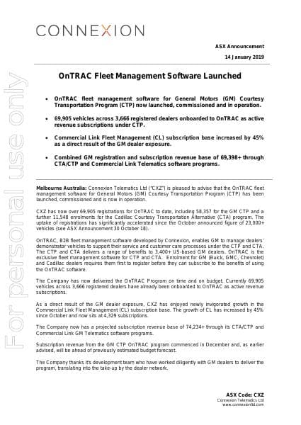 2019-01-14-OnTRAC-Launch