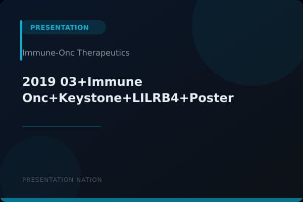 2019-03+Immune-Onc+Keystone+LILRB4+Poster