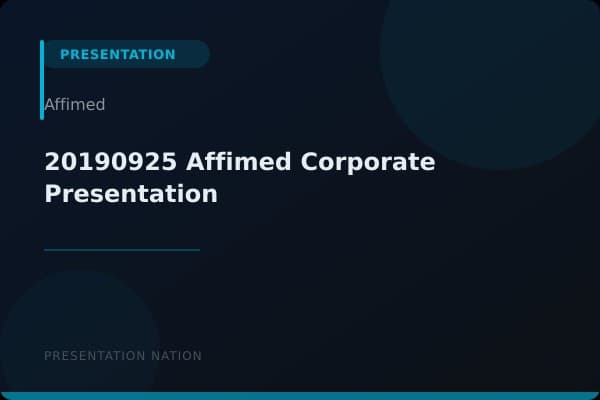20190925_Affimed_Corporate-Presentation