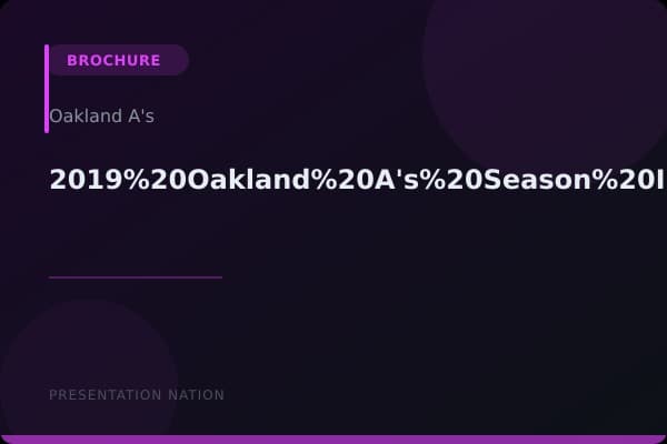 2019%20Oakland%20A's%20Season%20In%20Review