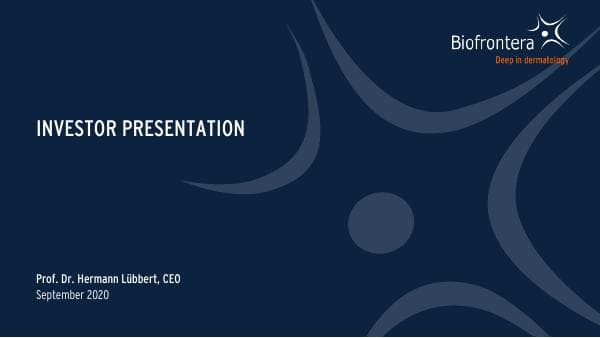 20200915_CompanyPresentation_Biofrontera_AG_LakeStreetBIG4