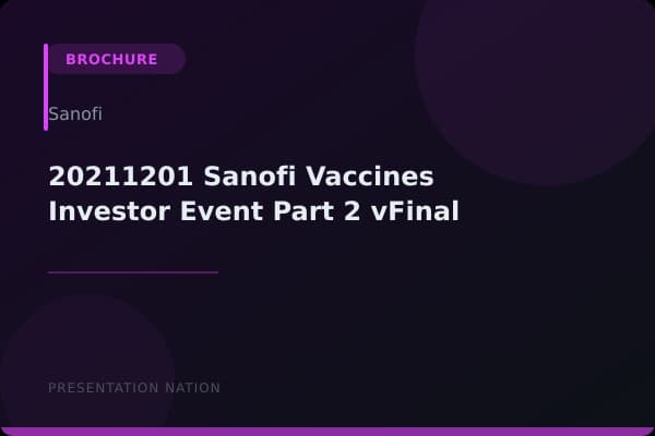20211201_Sanofi_Vaccines_Investor_Event_Part_2_vFinal