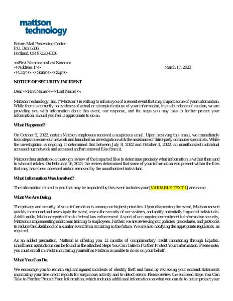 2022-03-17%20Mattson%20Technology%20Data%20Breach%20Notice%20to%20Consumers