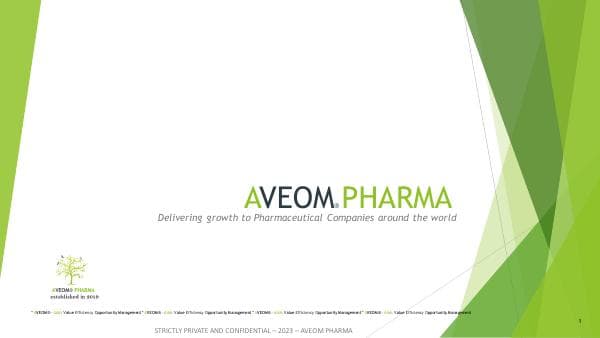 2024-01-AVEOM-PHARMA-Corporate-presentation