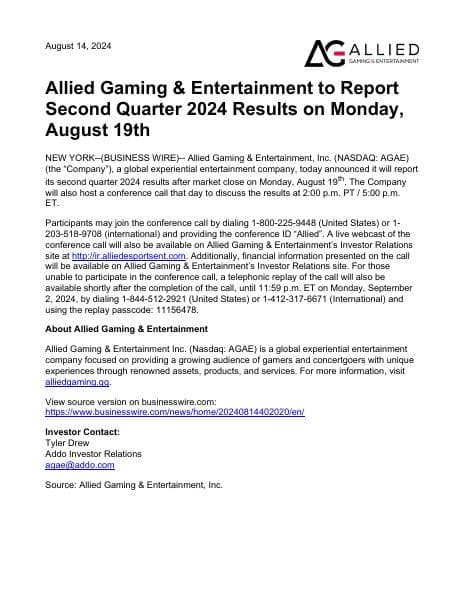 2024-08-14_Allied_Gaming_Entertainment_to_Report_Second_150