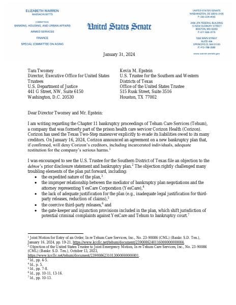 2024.01.31%20Letter%20to%20U.S.%20Trustee%20re%20Corizon%20Bankrupcy