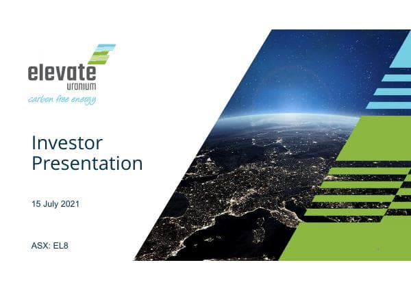 210715-Elevate-Uranium-Investor-Presentation