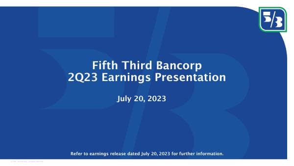 2Q23-Fifth-Third-Bancorp-Presentation