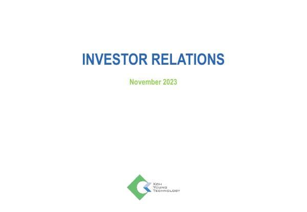 3Q23 Koh Young Investor Presentation