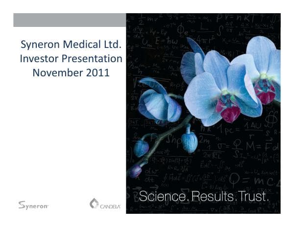 43357_SyneronInvestorPresentation_November11v4