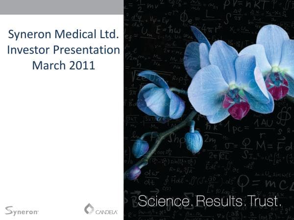 48206_SyneronInvestorPresentationMarch11Final