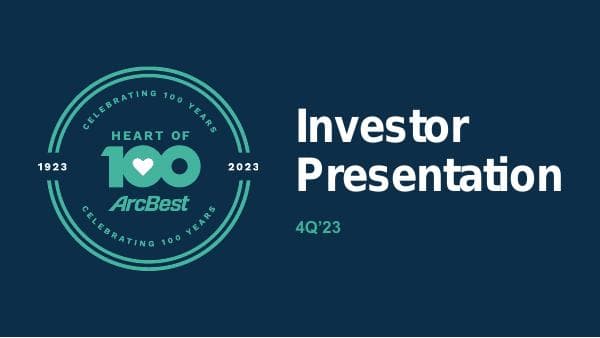 4Q23_ArcBest_Investor_Presentation