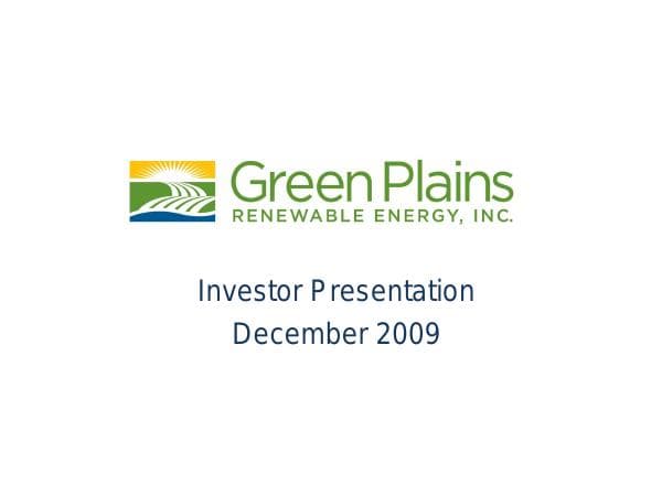 593832_GreenPlainsInvestorPresentationDecember9