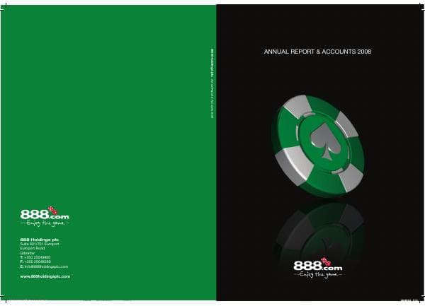 888 Holdings plc_2008_Annual_Report