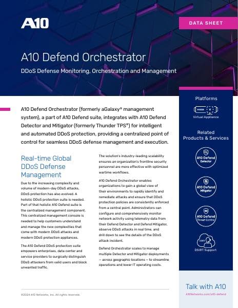 A10-DS-Defend-Orchestrator
