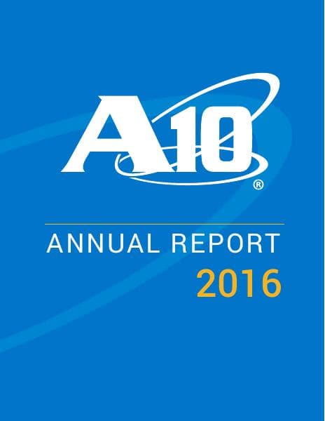 A10 Networks Inc_2016_Annual_Report
