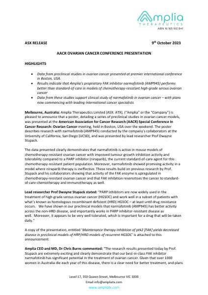 AACR-Ovarian-Cancer-Conference-Presentation