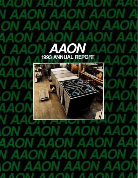 AAON Inc._1993_Annual_Report