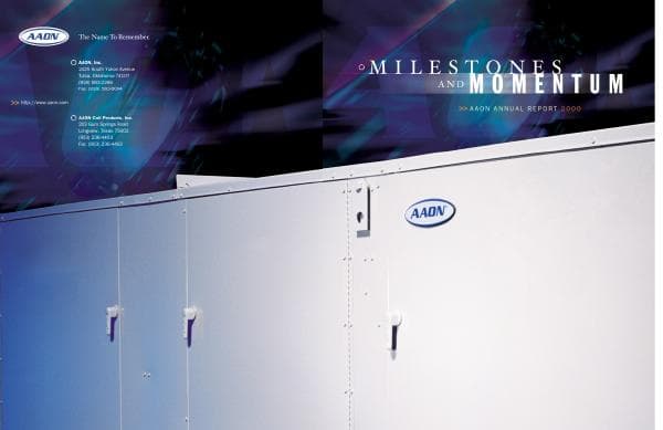 AAON Inc._2000_Annual_Report