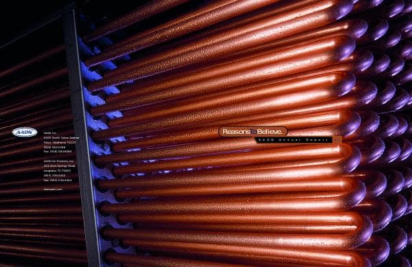 AAON Inc._2001_Annual_Report