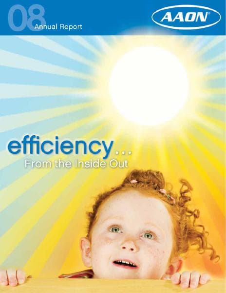 AAON Inc._2008_Annual_Report