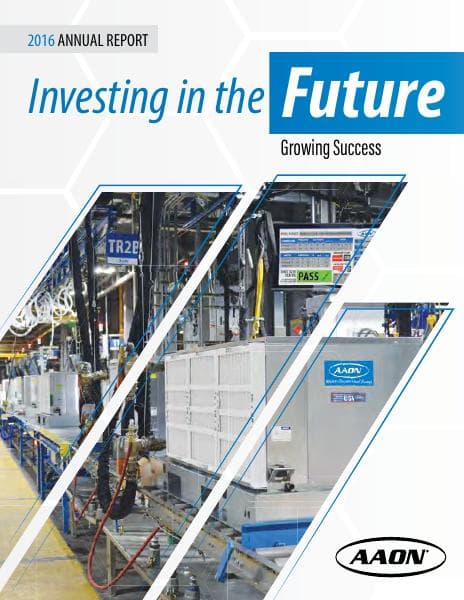AAON Inc._2016_Annual_Report