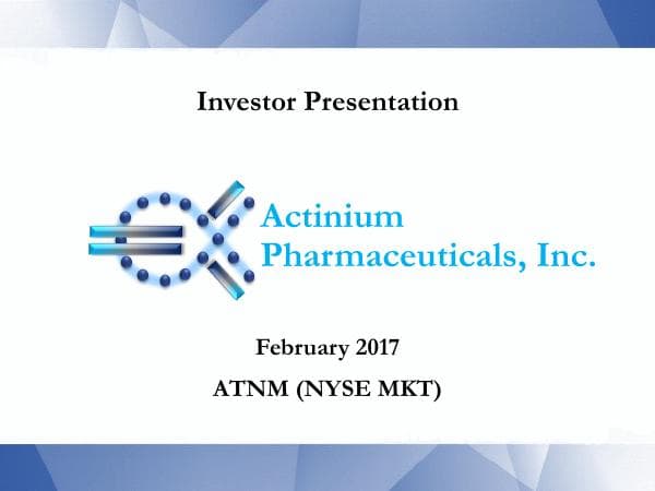 Actinium Pharmaceuticals_February_2017_517_5517