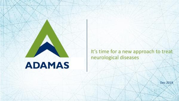 Adamas Pharmaceuticals_December_2019_921_49921