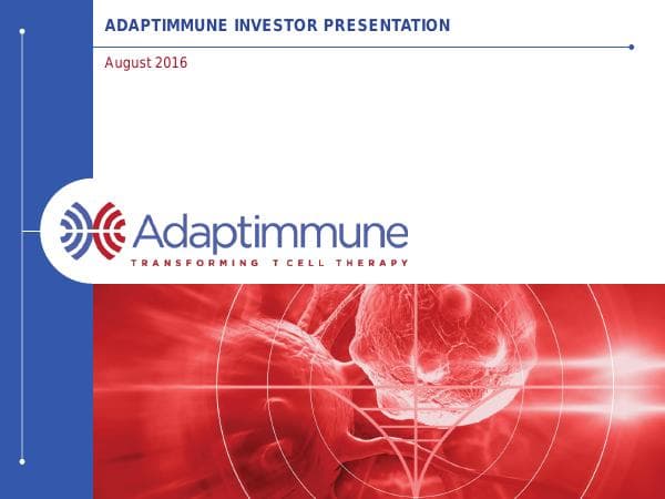 Adaptimmune+Presentation+-+August+2016