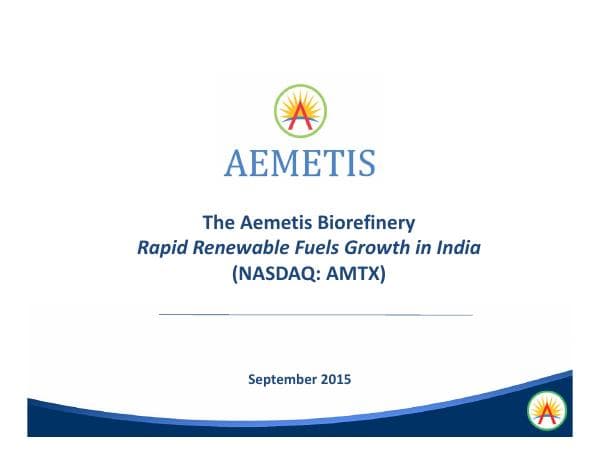 Aemetis-Corporate-Presentation-Sept-2015