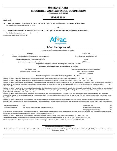 AFLAC Inc._2017_Annual_Report