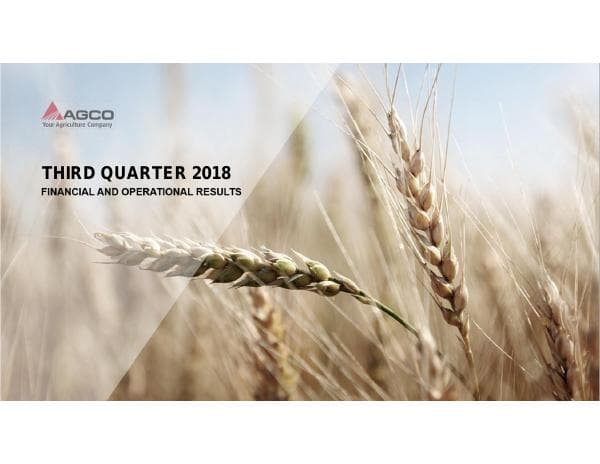 AGCO Corporation_THIRD QUARTER 2018_106_35106