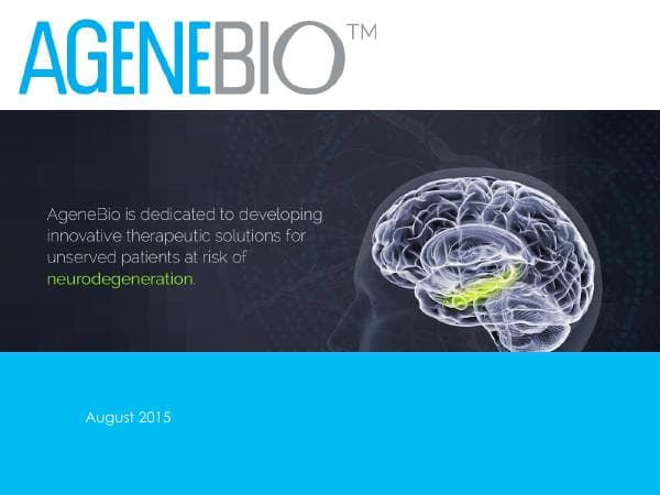 AgeneBio-Corporate-Presentation-August151