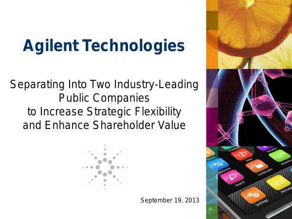 Agilent-Announces-Separation_Investor-Presentation